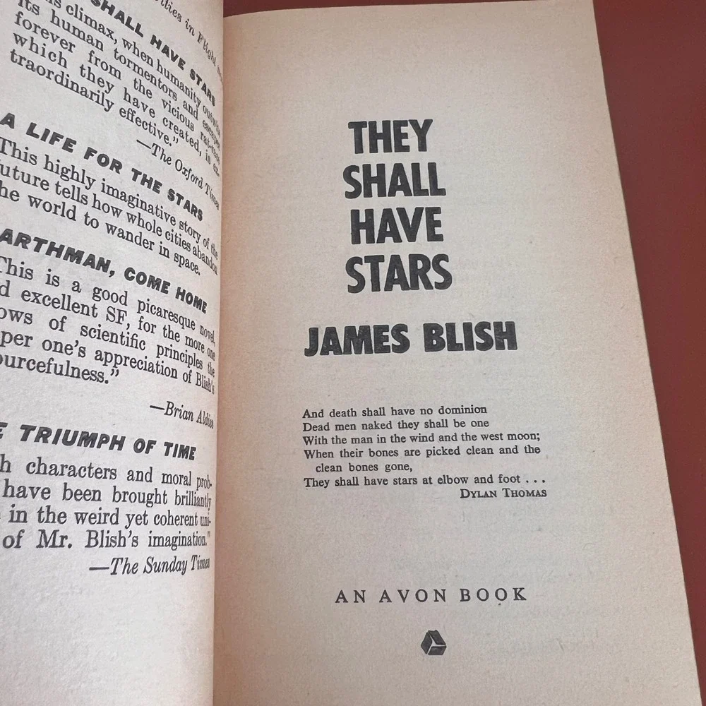 They Shall Have Stars James Blish Cities in Flight Avon S210 Sci-Fi PB 1966